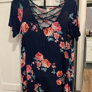 Floral Navy Blouse
